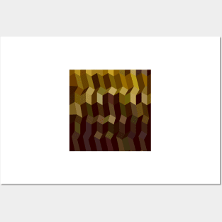 Caput Mortuum Brown Abstract Low Polygon Background Posters and Art